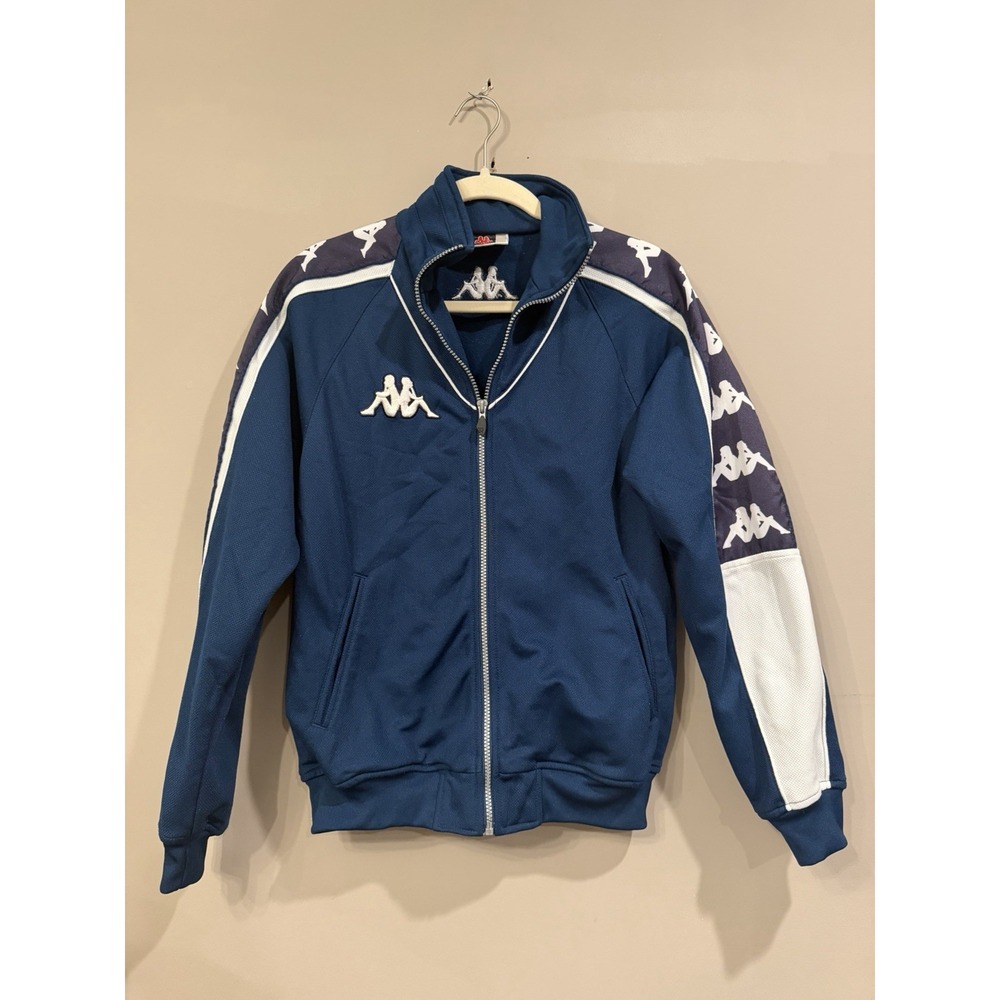 Kappa track jacket mens vintage 90s blue Small
